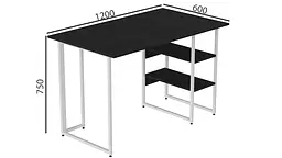 Комп'ютерний стіл Кевін 75x120x60 білий ДСП Сосна Кембра 32мм FRD-101258 - мініатюра 3