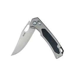 Ніж складаний туристичний SRM Retriever 9203-AK (9 см) 140Cr / G10 чорно-сірий - мініатюра 6