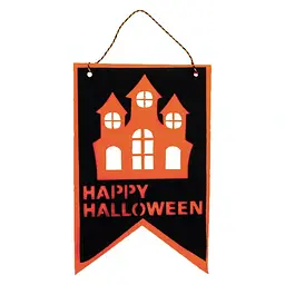 Декор прапор Будинок Happy Halloween - мініатюра 2