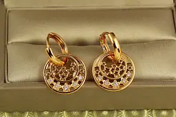 Сережки Xuping Jewelry Сяйво зірок 2,3 см золотисті