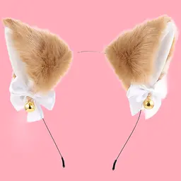 Косплей аксесуар Cat ears Котячі вушка Кавові AC CE 05 кавові AC CE 05 - мініатюра 2