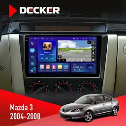 Штатна магнітола Mazda 3 2004-2008 Decker D9-009 4x64, DSP, 4G, 2k Decker (НФ-00008299)