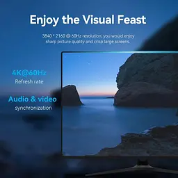 Кабель DisplayPort M - M 3.0м, V1.2, 4K 60 Гц 3D Dolby 7.1 Vention - мініатюра 8