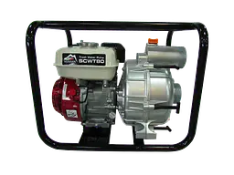 Мотопомпа рукав 75мм, 58м3/год, дв. Honda GX200, підйом 26м, брудна вода, SCWT80H