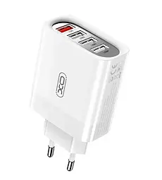 Зарядний пристрій XO L100 4 USB-порти вихід 18W адаптер живлення білий - мініатюра 2