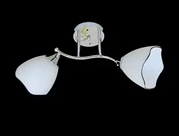 Люстра стельова на 2 плафони 9823E/2 Хром