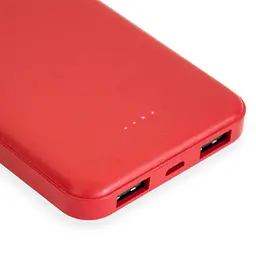 Повербанк переносна зарядка 10000mAh червоний пауербанк для телефону 2хUSB powerbank Dexim DCA0013-R - мініатюра 4