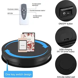 Поворотний стіл Puluz PU3131B 30см Black [159898] - мініатюра 5