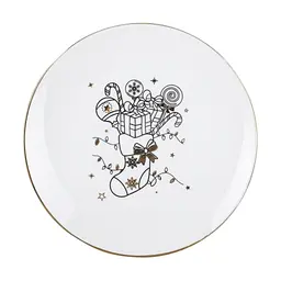 Тарілка Ardesto Christmas New Year's 19 см багатокольорова (AR3108)