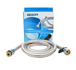 Шланг для душу Zegor WKR-006 розтяжний посилена поворотна гайка 1,5 м 30412 - мініатюра 2