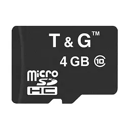 Карта пам`ятi MicroSDHC 4GB Class 10 T&G (TG-4GBSDCL10-00)