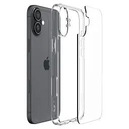 Чохол-накладка Spigen Ultra Hybrid для Apple iPhone 16 Crystal Clear (ACS08197) - мініатюра 4