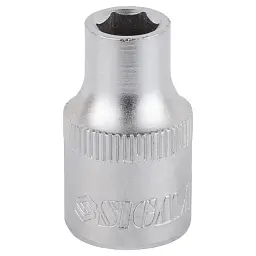 Торцева головка Sigma шестигранна коротка 1/2" 9мм CrV mid (6071091) - мініатюра 2