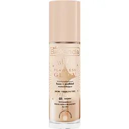 Багатофункціональна освітлювальна база + тональний крем Bielenda Flawless Glow 01 30 мл