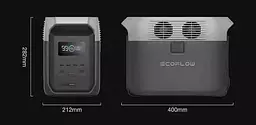 Зарядна станція EcoFlow Delta 3 (1024 Вт·год) 1800 Вт екофлоу x-boost 2700Вт(всплеск), швидка зарядка з перехідником під євро-вилку - мініатюра 6