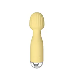 Міні вібромасажер Mini Wand Yellow - мініатюра 5