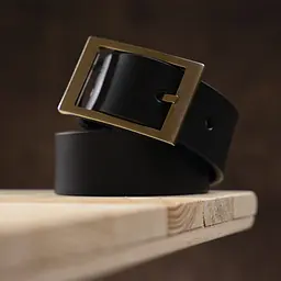 Чоловічий шкіряний ремінь GRANDE PELLE 3,4х120 см acs0014879 - мініатюра 4