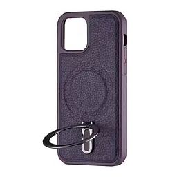 Чохол Jinduka Leather Ringo iPhone 12 Pro Purple - мініатюра 4
