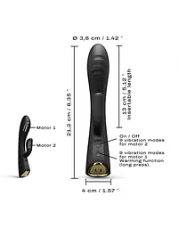 Вібратор-кролик Dorcel Flexi Rabbit 21.2 см чорний - мініатюра 5
