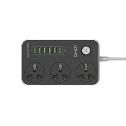 Мережевий фільтр LDNIO SC3604 (3 х розетки 6 х USB) 2 м - мініатюра 4