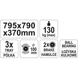 Візок для інструменту Yato YT-55210 - мініатюра 6