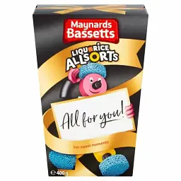 Лакрична пастила Maynards Bassetts Liquorice Allsorts Sweets Carton 400g