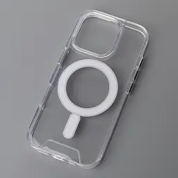 Прозорий силіконовий накладний Чохол iPhone 16 PRO чохол Space Case with MagSafe - мініатюра 4