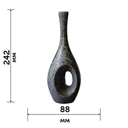 Японська ваза Newtea Гінгко зелена 24.2 x 8.8 см - мініатюра 9