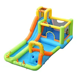 Надувний водний дитячий центр Costway Park Bounce House з гіркою (без вентилятора)