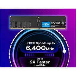 Модуль пам'яті DDR5 Crucial 16GB 6400MHz (CT16G64C52CU5) [147396] - мініатюра 2