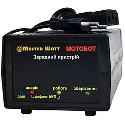 Автоматичне ЗУ для акумулятора MOTOBOT-60, 60 V, (12-20Ah) (MF, WET, AGM, GEL), 160-245V, Струм заряду 2.2A, роз'єм С13 для підключення АКБ