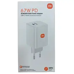 Мережевий зарядний пристрій Xiaomi MDY-13-ES 67W USB-C + кабель Type-C to Type-C HC - мініатюра 4