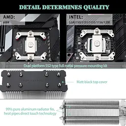 Повітряний кулер для процесора Thermalright Assassin X120 Refined SE, 4 теплові трубки, вентилятор TL-C12C PWM, для AMD AM4/AM5 - мініатюра 3