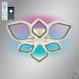 Керована світлодіодна люстра AZALIA ICE RGB 100W 7R-APP-680x110-WHITE/WHITE-220-IP20 ESLLSE