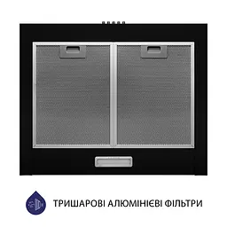 Витяжка купольна Minola HK 6614 BL 1000 LED - мініатюра 5