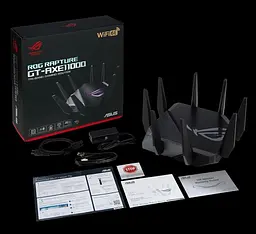 Бездротовий маршрутизатор Asus ROG Rapture GT-AXE11000 (90IG06E0-MO1R00) - мініатюра 7