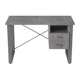 Письмовий стіл із ящиками Ferrum-decor Оскар 750x1400x600 метал Сірий ДСП Бетон 16 мм (FRD-103254)