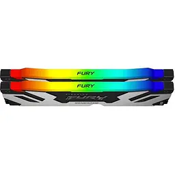 Пам'ять для настільних комп'ютерів Kingston Fury 32 GB (2x16 GB) DDR5 6400 MHz Renegade Silver RGB (KF564C32RSAK2-32) - мініатюра 7
