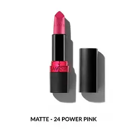 Зволожувальна матова губна помада Avon «Ультра», 24 Яскраво-рожевий/Power Pink, 3.6г (158511251)