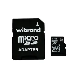 Карта пам'яті Wibrand 256GB microSD class 10 UHS-I U3 (WICDHU3/256GB-A)