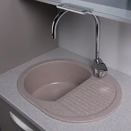 Кухонна мийка Fancy Marble Yuta пісочний 102067001 - мініатюра 3