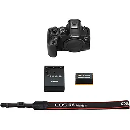 Бездзеркальний фотоапарат Canon EOS R6 Mark III Body Black (7084C035) [155390] - мініатюра 6