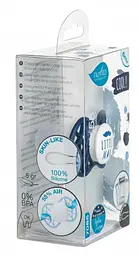 Силіконова симетрична пустушка Nuvita Air55 Cool Little Man, 6-12 міс., темно-синій (NV7085NB) - мініатюра 4