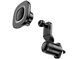 Автомобільний тримач для смартфона Hoco HW30 Crown Black/Metal Gray (6942007646925) - мініатюра 4