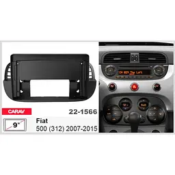 Перехідна рамка Fiat 500 Carav 22-1566 - мініатюра 6