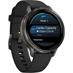 Смарт-годинник Garmin Venu 4 41mm Slate with Black Silicone Band (010-03013-02) [146406] - мініатюра 5