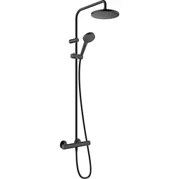 Душова система Hansgrohe Vernis Blend Showerpipe 200 1jet EcoSmart з термостатом Matt Black 26089670, Чорний матовий