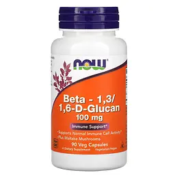Бета-глюкан Beta 1,3/1,6-D-Glucan 100 мг - 90 капсул