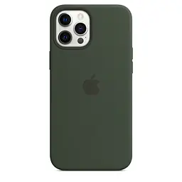 Чохол Silicone Case для Apple iPhone 12 Pro Max (Dark Olive) АА [72357] - мініатюра 6