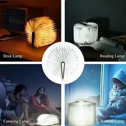 Складная настольная светодиодная лампа-книга XPRO Book Lamp с USB-зарядкой (44686-_299) - мініатюра 15